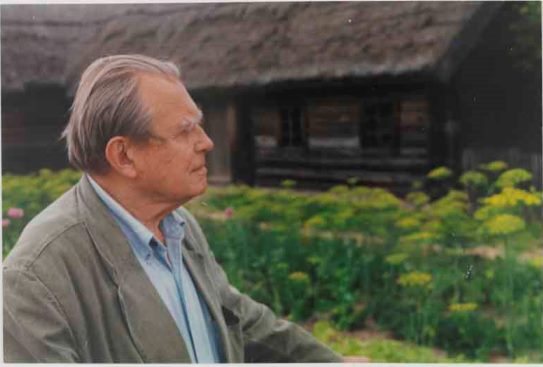 Czesław Miłosz Szetejnie 1995 chata Zdjęcie